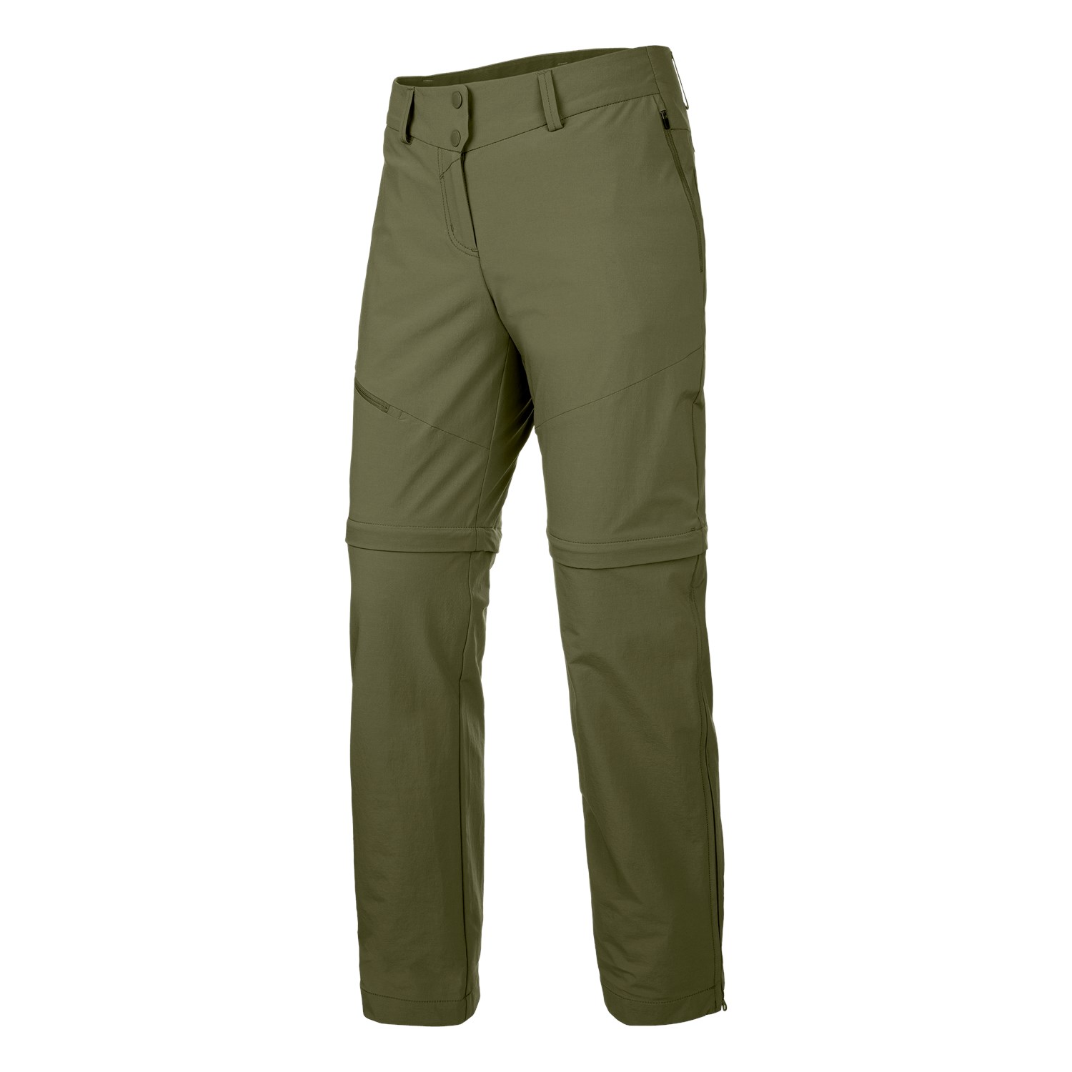 Salewa Puez 2 Durastretch Zip-Off παντελονια Softshell γυναικεια πρασινο/Ελιά Greece LY6953218